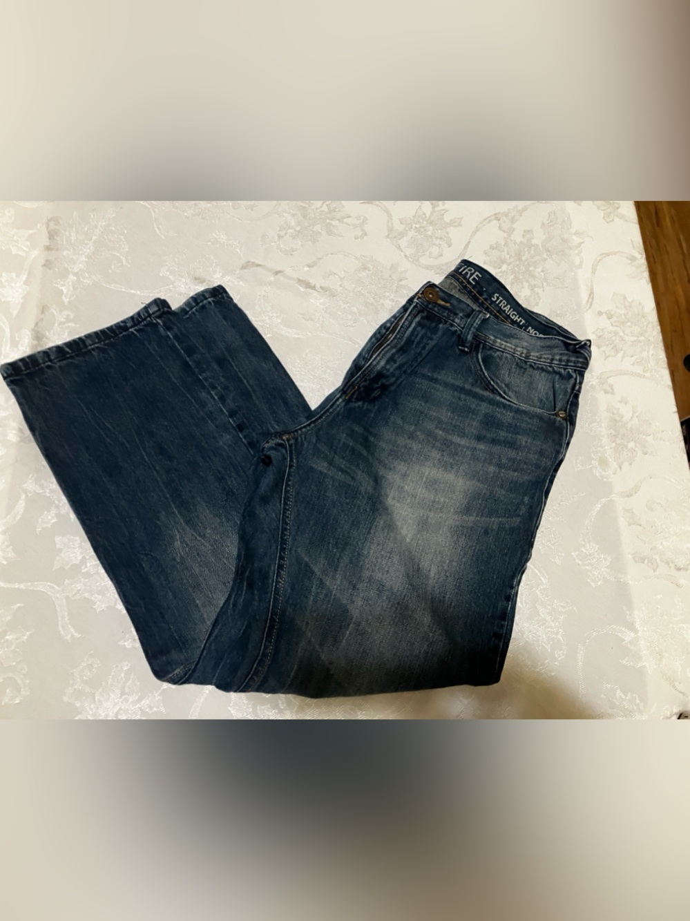 Ring of Fire Men's Straight Jeans in Dark Blue Wash